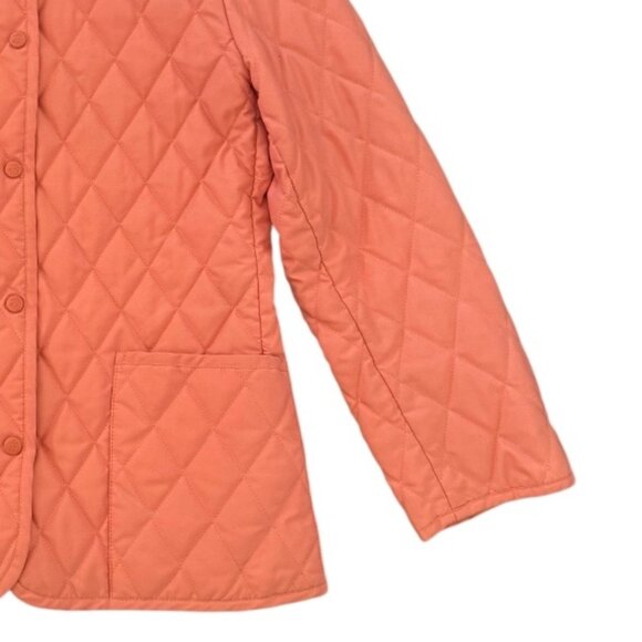 Brooks Brothers Diamond Quilted Orange Jacket - Picture 3 of 4